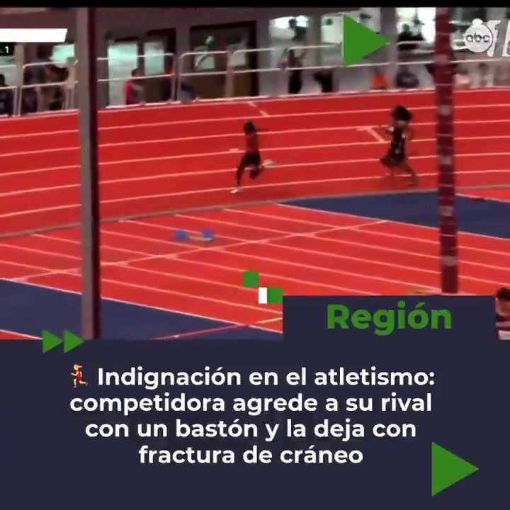 ag九游会亚洲真人第一品牌逆天😮美国一选手赛中遭对手直接用接力棒击打头部，或颅骨骨折