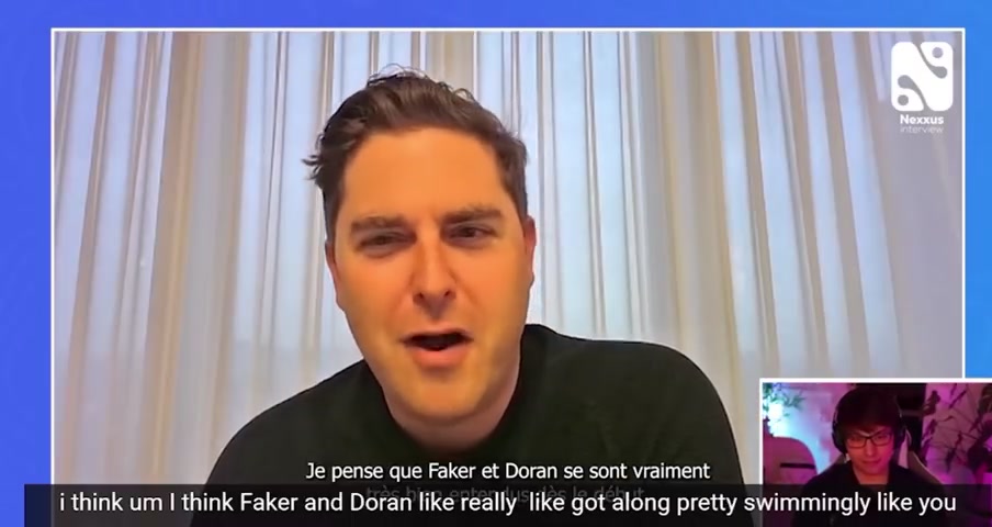 ag九游会亚洲真人第一品牌T1 CEO：觉得Faker和Doran相处真的很融洽 他们非常的哥们